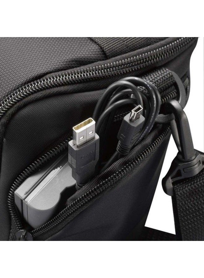 CASE LOGIC SLR Camera Holster Bag - Modern Camera/Drone Large Backpack - Multi-functional Knapsack Camera Bag - Portable Travel Camera Bag - Black, DCB306K, One Size - Image 5